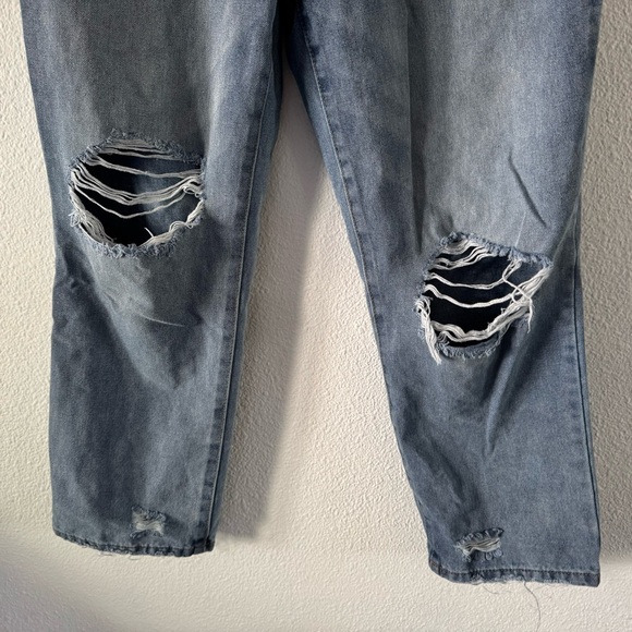Rewash High Rise Jeans Y2K Streetwear 9/29 Junior Crop Vintage Staple Distressed - Picture 3 of 16